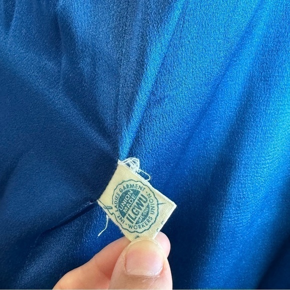 I.Magnin Vintage Turquoise Coat 1960s - Picture 9 of 9